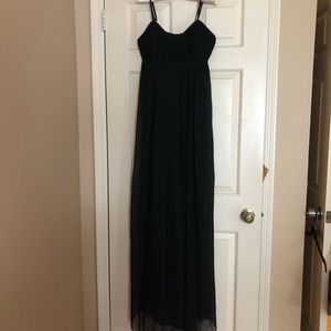 Diesel Sheer/leather buckle back dress